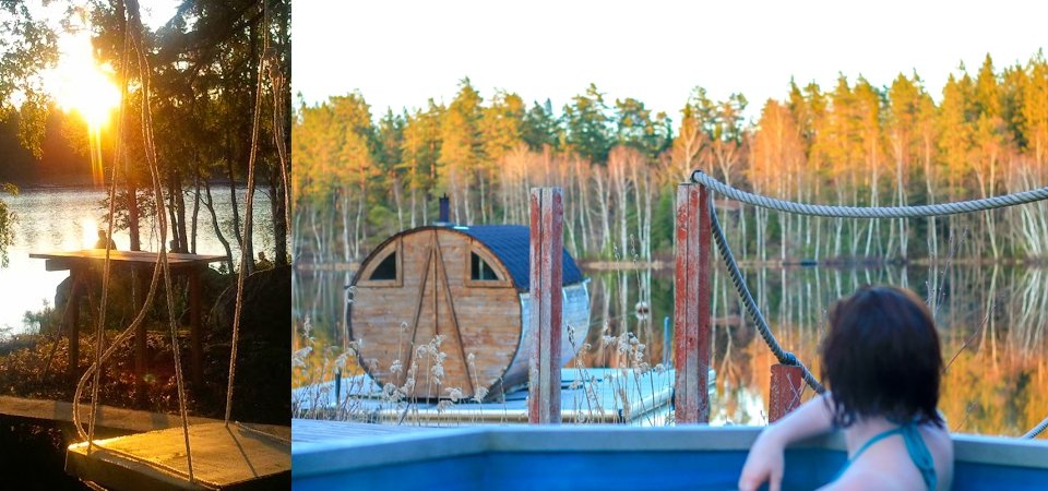 Sauna evening by the lake
