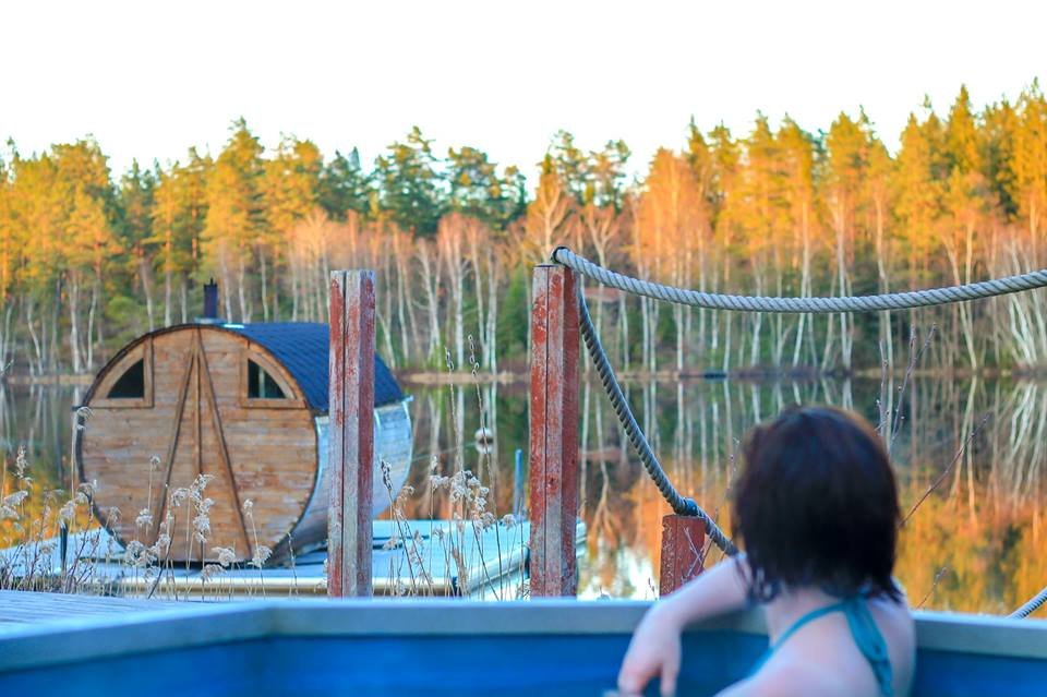 Sauna evening by the lake