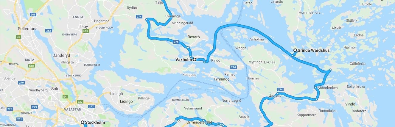 Excursion to Vaxholm and Grinda