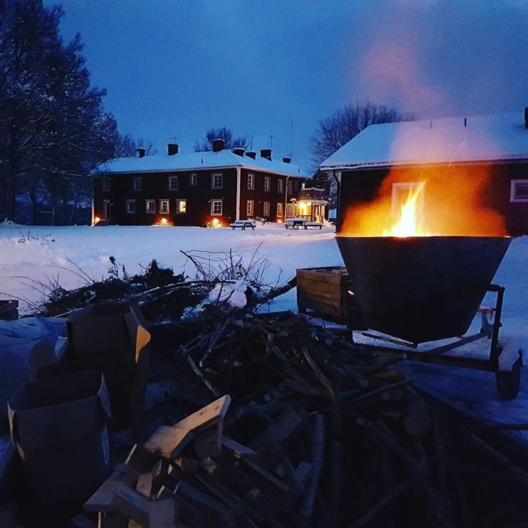 biochar sweden production idyll village