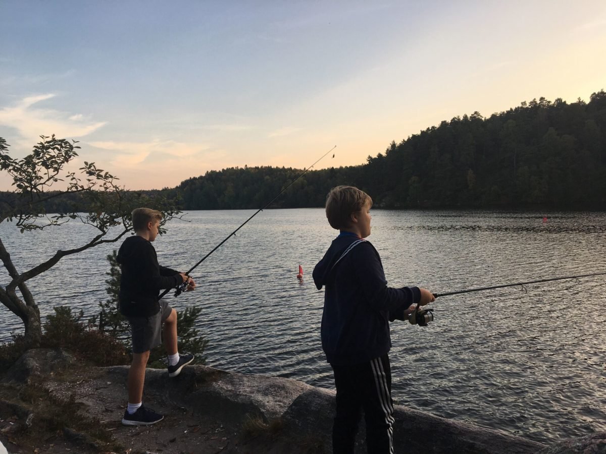 camping fishing smaland green holiday