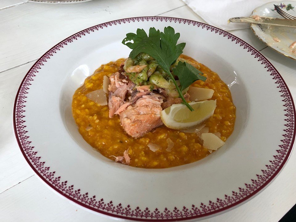 Lustfyllt habo sweden vättern restaurant risotto