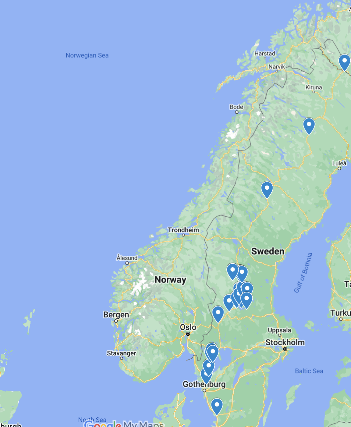 Roadtrip Sweden to North